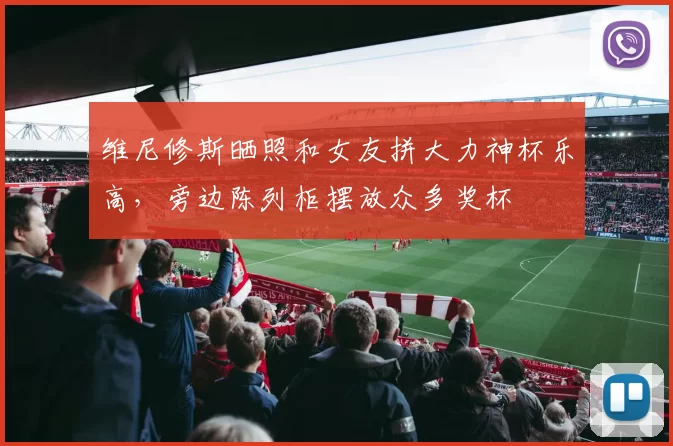 维尼修斯晒照和女友拼大力神杯乐高,旁边陈列柜摆放众多奖杯