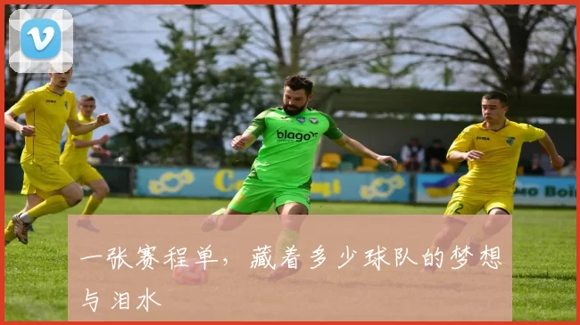 一张赛程单,藏着多少球队的梦想与泪水